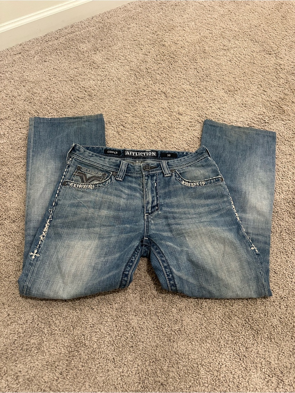 Affliction Distressed Jeans